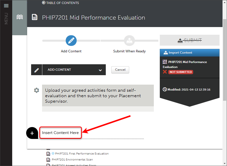 Upload An Eportfolio File Or Document Original Elearning